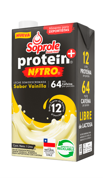 Leche Protein+ Nitro Semidescremada con Cafeína 1L